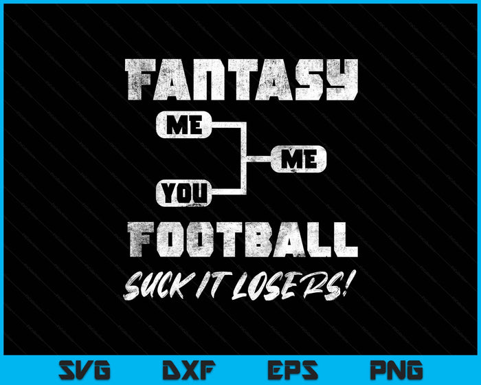 Vintage Fantasy Football Draft Party Kit Funny Sports Winner SVG PNG Digital Printable Files