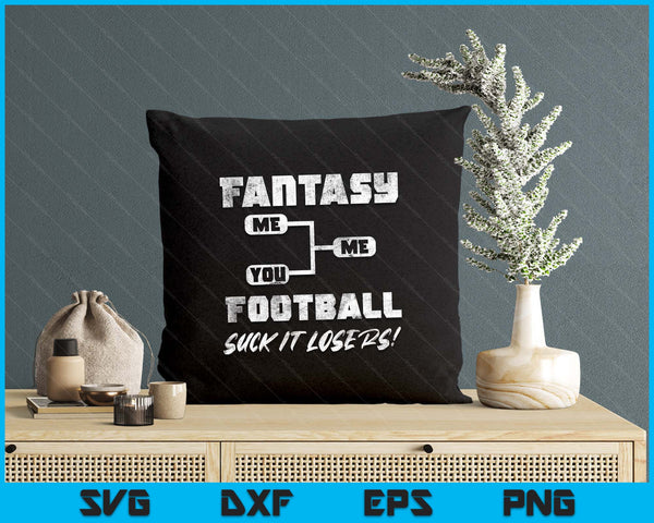 Vintage Fantasy Football Draft Party Kit Funny Sports Winner SVG PNG Digital Printable Files