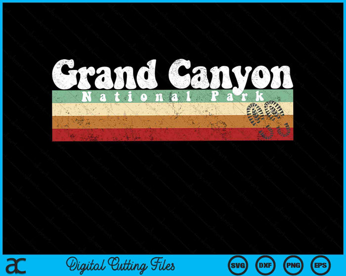 Vintage Grand Canyon National Park SVG PNG Digital Cutting Files