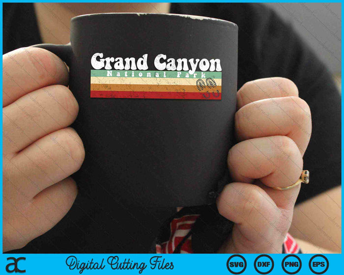 Vintage Grand Canyon National Park SVG PNG Digital Cutting Files