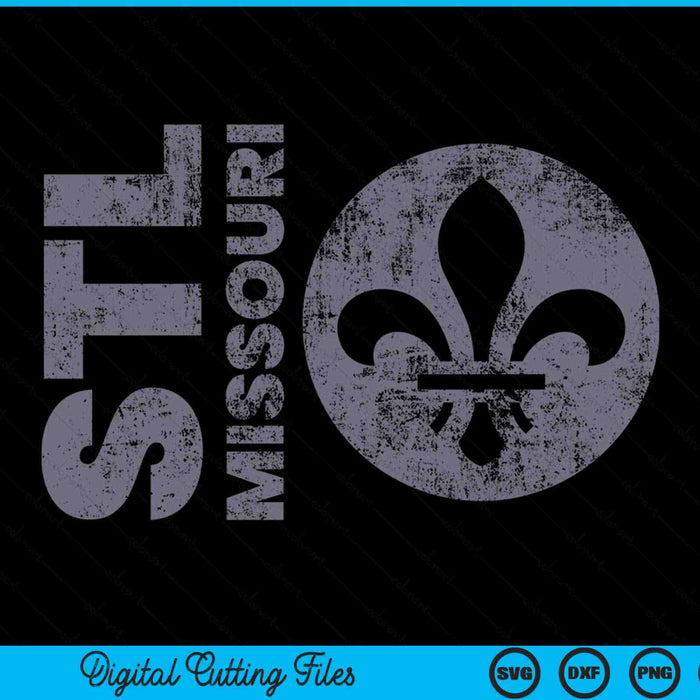 Vintage grunge St Louis Missouri travel home vacation SVG PNG cut file for Cricut