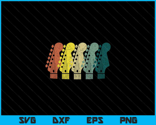 Vintage guitar for music band guitarist stuff SVG cut file