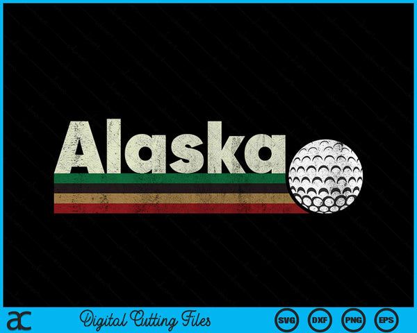 Vintage Hockey Alaska Hockey Retro Stripes SVG PNG Digital Cutting Files