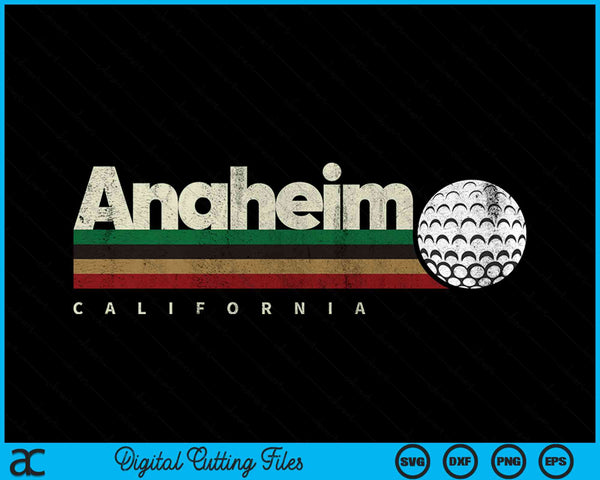 Vintage Hockey Anaheim City Hockey Retro Stripes SVG PNG Digital Cutting File