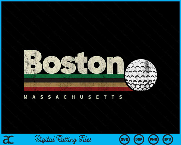 Vintage Hockey Boston City Hockey Retro Stripes SVG PNG Digital Cutting File