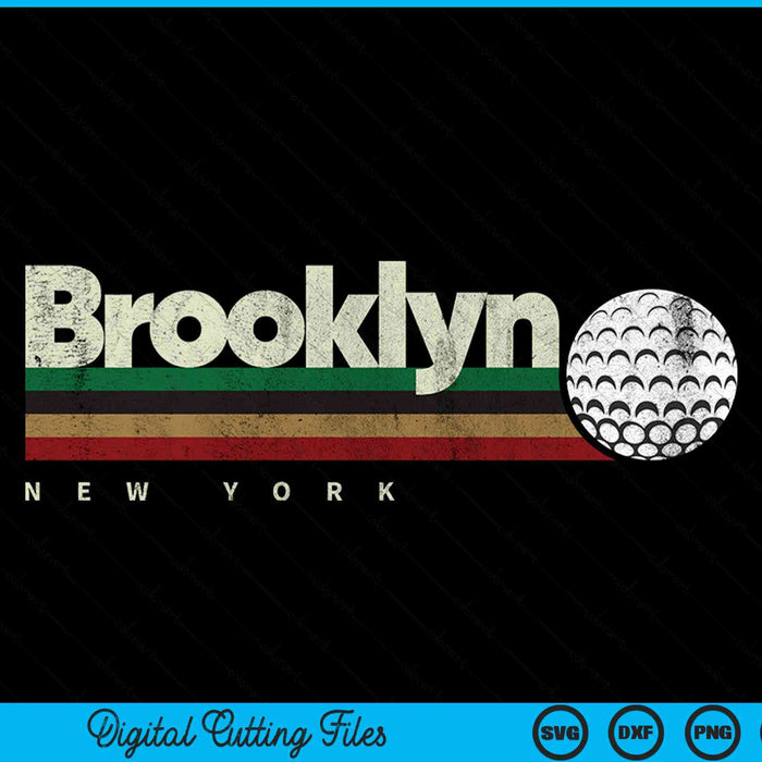 Vintage Hockey Brooklyn City Hockey Retro Stripes SVG PNG Digital Cutting File