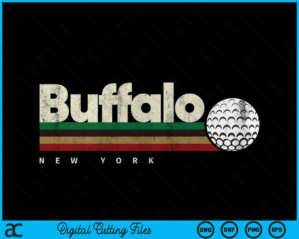 Vintage Hockey Buffalo City Hockey Retro Stripes SVG PNG Digital Cutting File