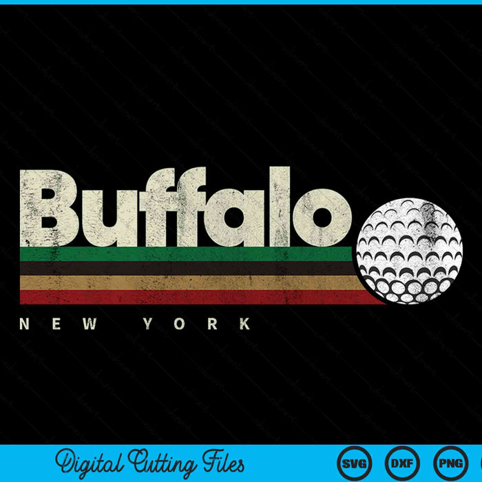 Vintage Hockey Buffalo City Hockey Retro Stripes SVG PNG Digital Cutting File