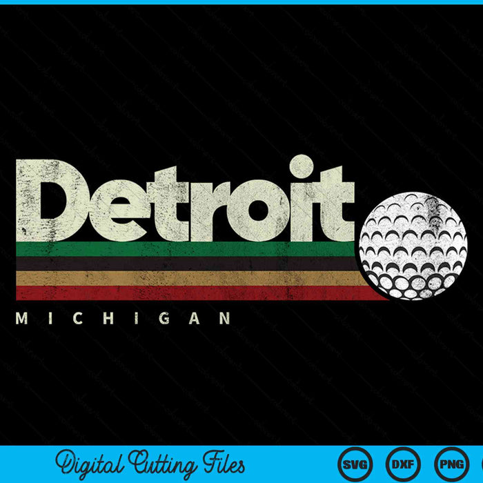 Vintage Hockey Detroit City Hockey Retro Stripes SVG PNG Digital Cutting File
