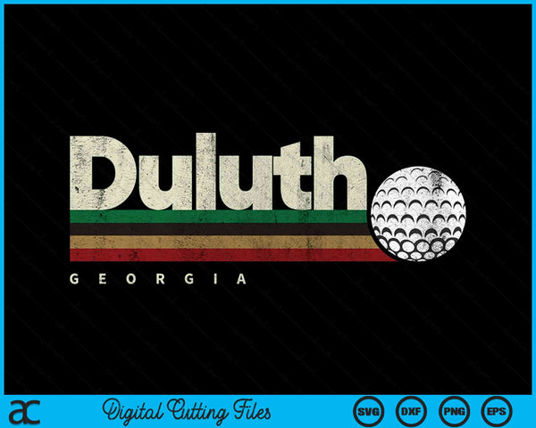 Vintage Hockey Duluth City Hockey Retro Stripes SVG PNG Digital Cutting File