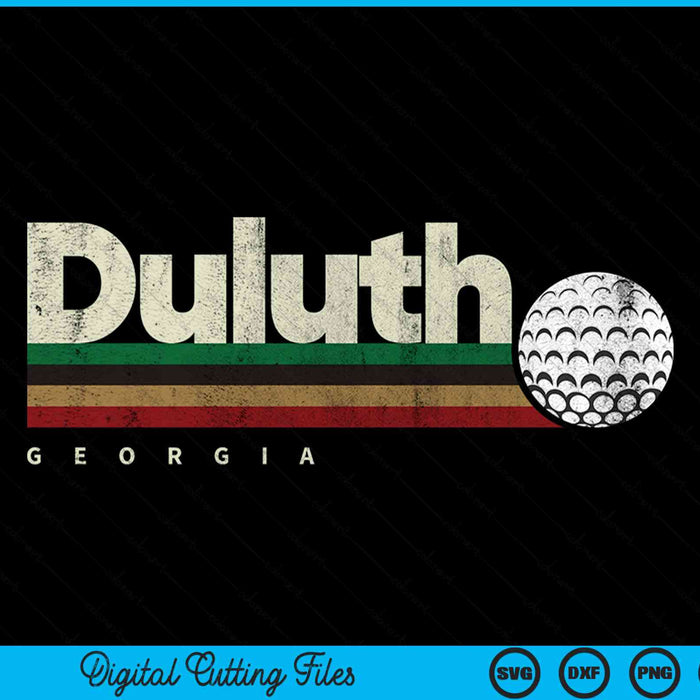 Vintage Hockey Duluth City Hockey Retro Stripes SVG PNG Digital Cutting File