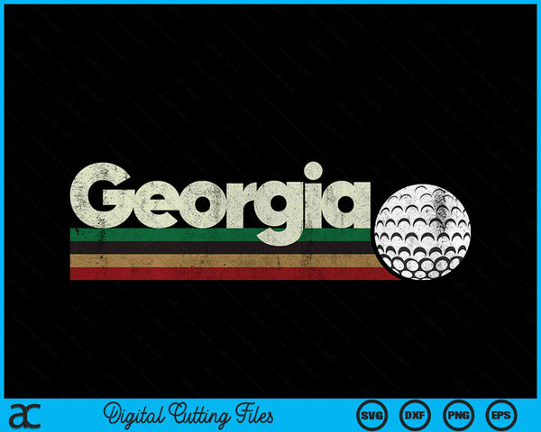 Vintage Hockey Georgia Hockey Retro Stripes SVG PNG Digital Cutting Files