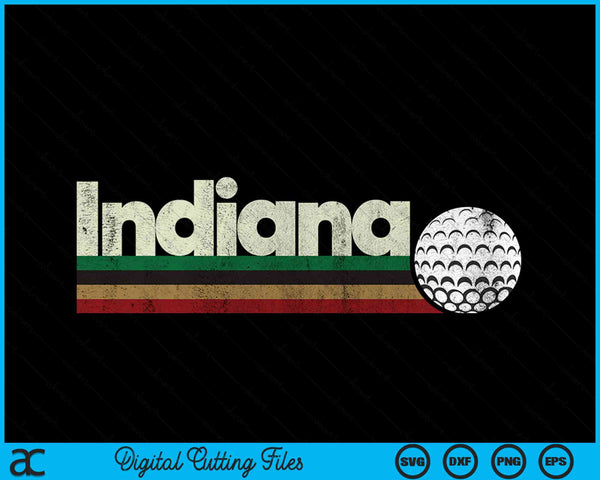 Vintage Hockey Indiana Hockey Retro Stripes SVG PNG Digital Cutting Files