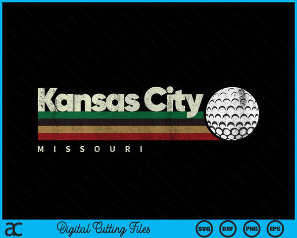 Vintage Hockey Kansas City Hockey Retro Stripes SVG PNG Digital Cutting Files