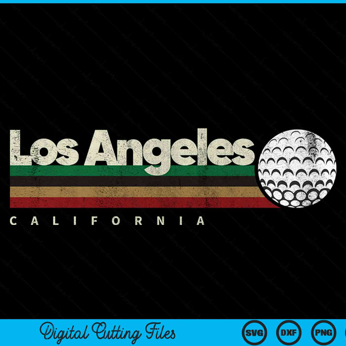 Vintage Hockey Los Angeles City Hockey Retro Stripes SVG PNG Digital Cutting File