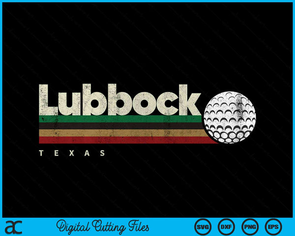 Vintage Hockey Lubbock City Hockey Retro Stripes SVG PNG Digital Cutting File
