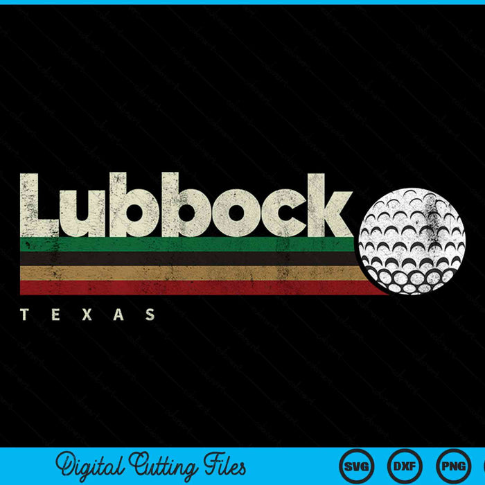 Vintage Hockey Lubbock City Hockey Retro Stripes SVG PNG Digital Cutting File