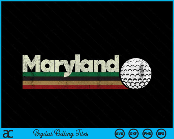 Vintage Hockey Maryland Hockey Retro Stripes SVG PNG Digital Cutting Files