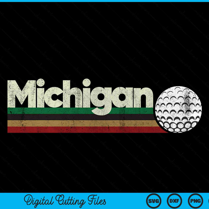 Vintage hockey Michigan hockey retro stripes SVG PNG cut file for Cricut