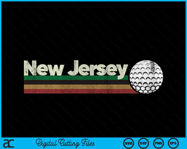 Vintage Hockey New Jersey Hockey Retro Stripes SVG PNG Digital Cutting Files