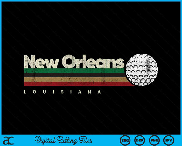 Vintage Hockey New Orleans City Hockey Retro Stripes SVG PNG Digital Cutting File