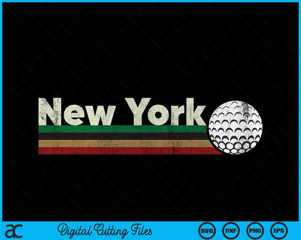 Vintage Hockey New York Hockey Retro Stripes SVG PNG Digital Cutting Files