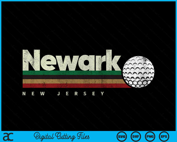 Vintage Hockey Newark City Hockey Retro Stripes