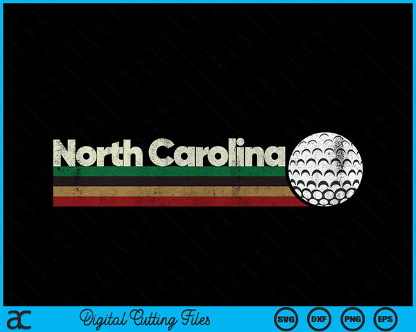 Vintage Hockey North Carolina Hockey Retro Stripes SVG PNG Digital Cutting Files