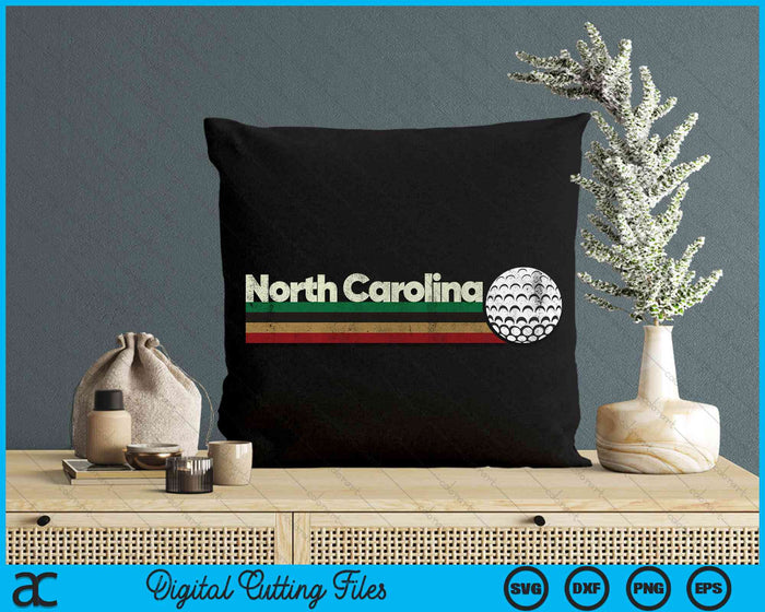 Vintage Hockey North Carolina Hockey Retro Stripes SVG PNG Digital Cutting Files