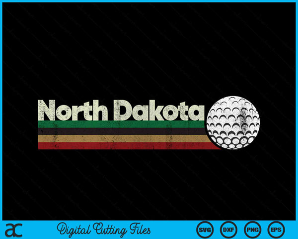 Vintage Hockey North Dakota Hockey Retro Stripes SVG PNG Digital Cutting Files
