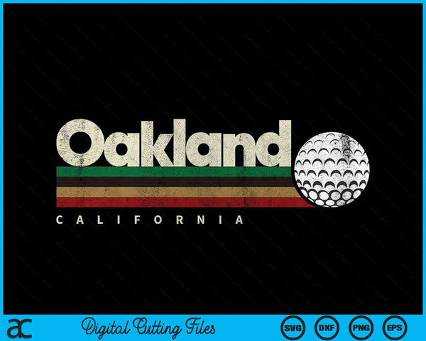 Vintage Hockey Oakland City Hockey Retro Stripes SVG PNG Digital Cutting File