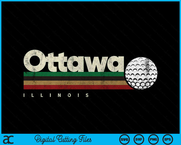 Vintage Hockey Ottawa City Hockey Retro Stripes SVG PNG Digital Cutting File