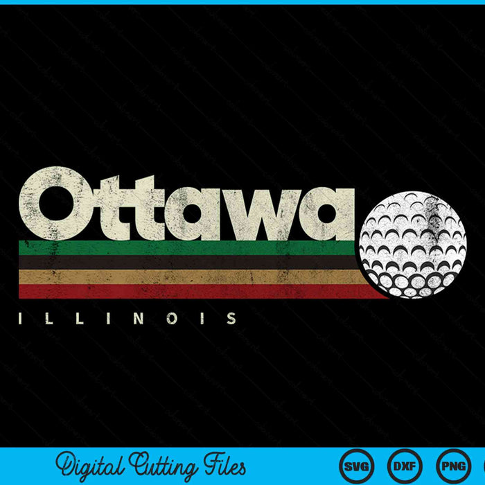 Vintage Hockey Ottawa City Hockey Retro Stripes SVG PNG Digital Cutting File