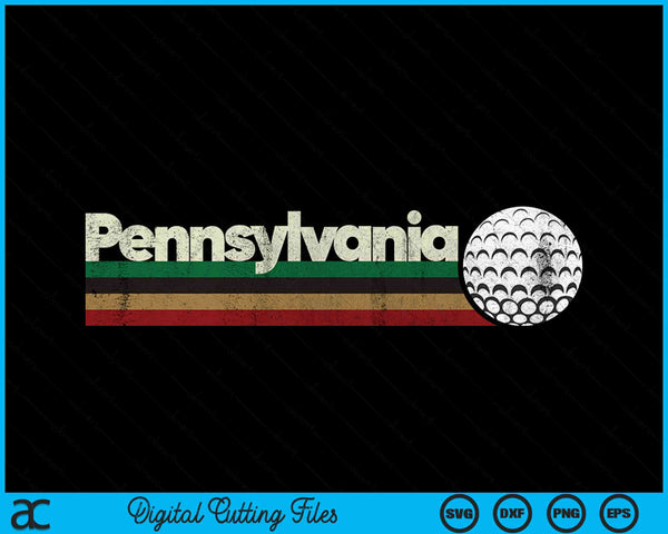 Vintage Hockey Pennsylvania Hockey Retro Stripes SVG PNG Digital Cutting Files