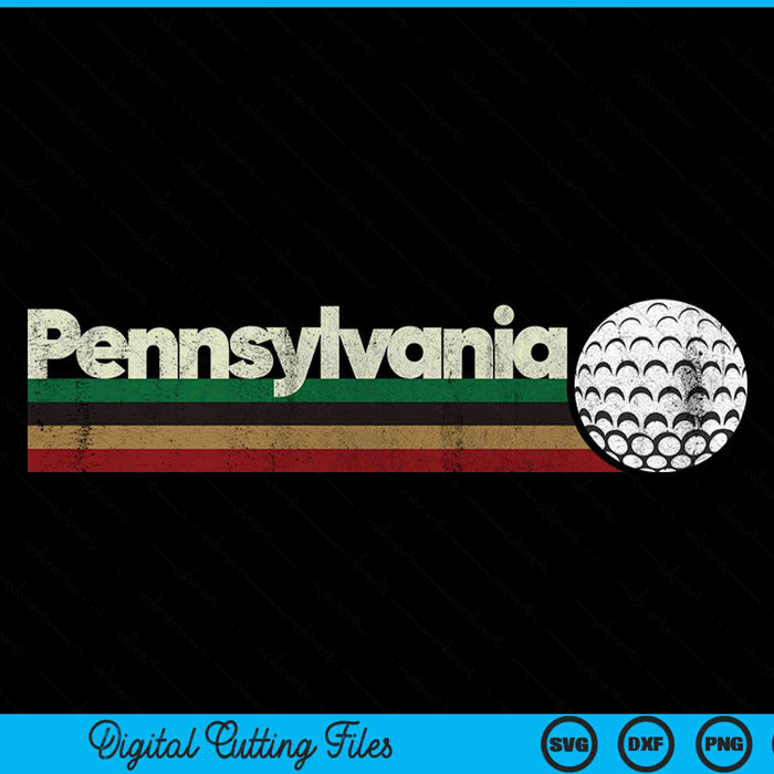 Vintage hockey Pennsylvania hockey retro stripes SVG PNG cut file for Cricut