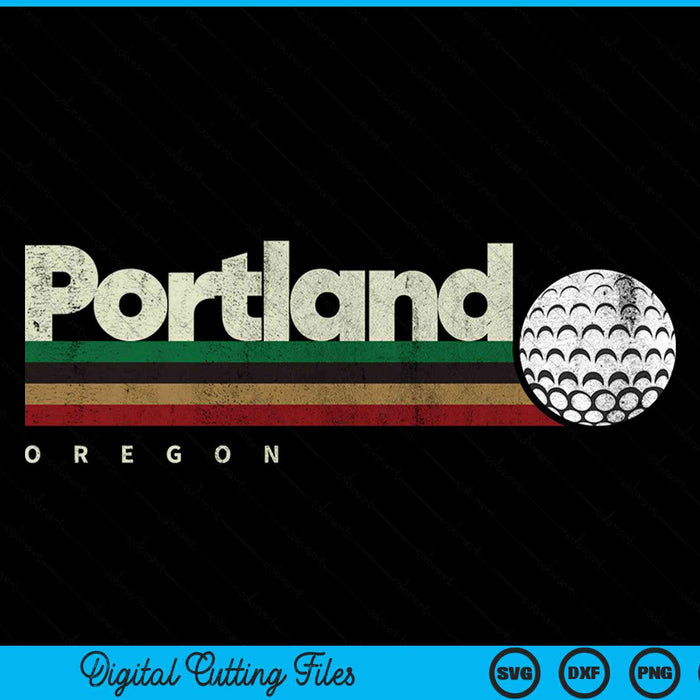 Vintage hockey Portland city hockey retro stripes SVG PNG cut file for Cricut