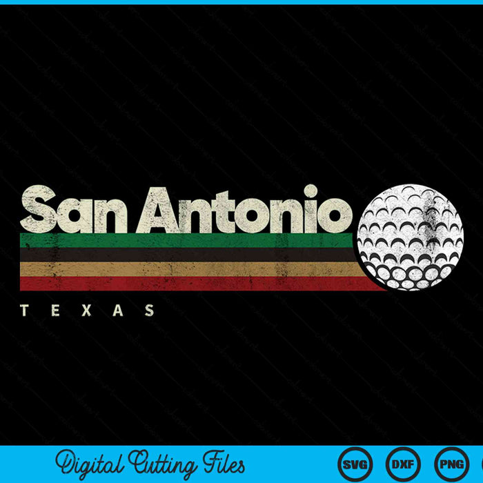 Vintage Hockey San Antonio City Hockey Retro Stripes SVG PNG Digital Cutting File
