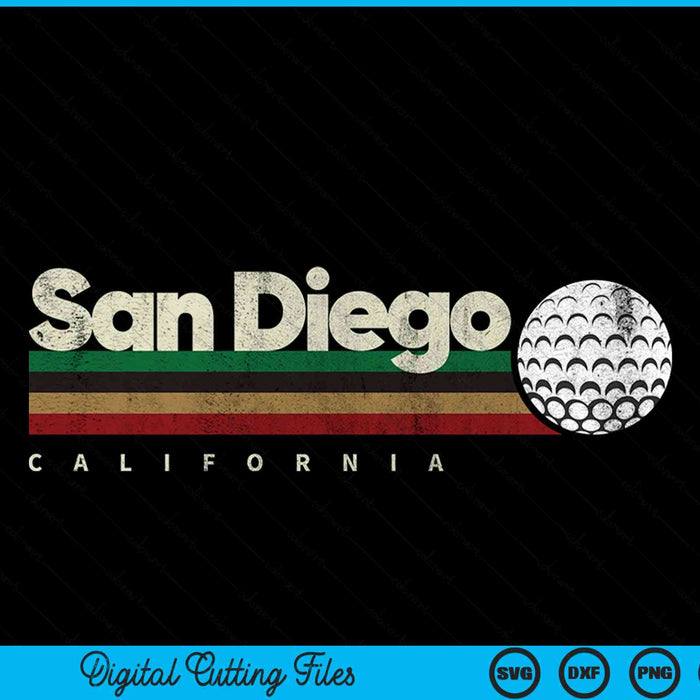 Vintage Hockey San Diego City Hockey Retro Stripes SVG PNG Digital Cutting File