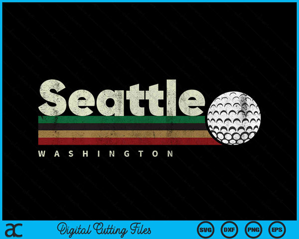Vintage Hockey Seattle City Hockey Retro Stripes SVG PNG Digital Cutting Files