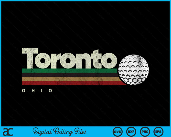 Vintage Hockey Toronto City Hockey Retro Stripes SVG PNG Digital Cutting Files