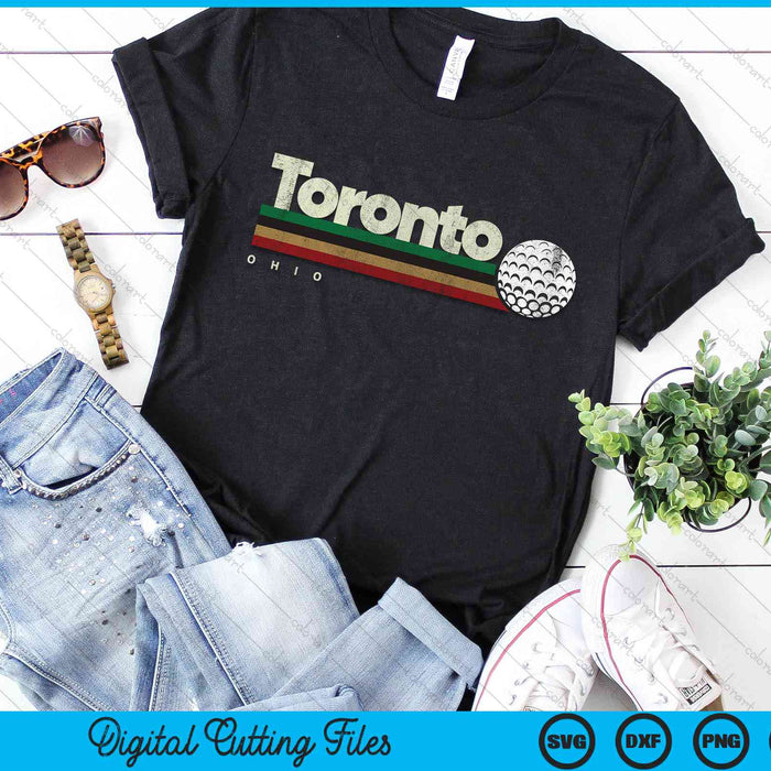 Vintage Hockey Toronto City Hockey Retro Stripes SVG PNG Digital Cutting Files