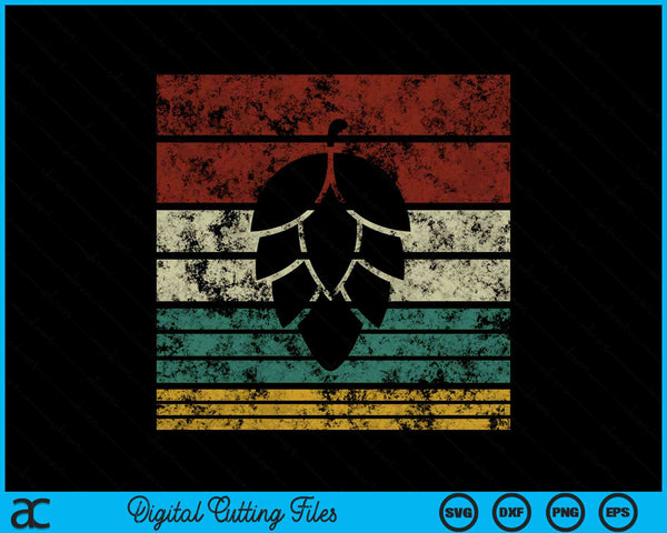 Vintage Hop Leaf Shirt Home Hoppy Beer SVG PNG Digital Cutting File