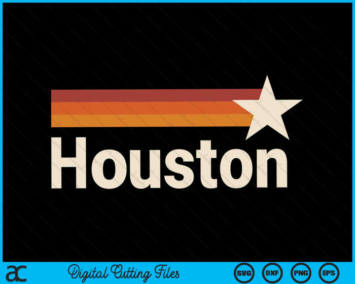 Vintage Houston Texas SVG PNG Digital Cutting Files