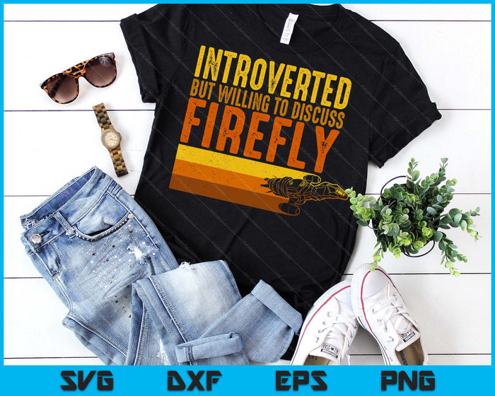 Vintage Introverted Browncoat Firefly, Space Sci Fi SVG PNG Digital Printable Files