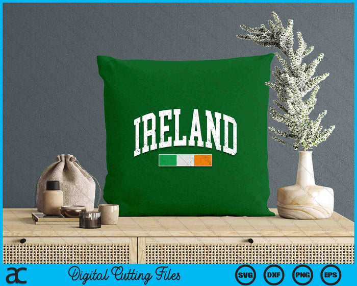 Vintage Ireland Flag Irish Retro Throwback SVG PNG Digital Printable Files