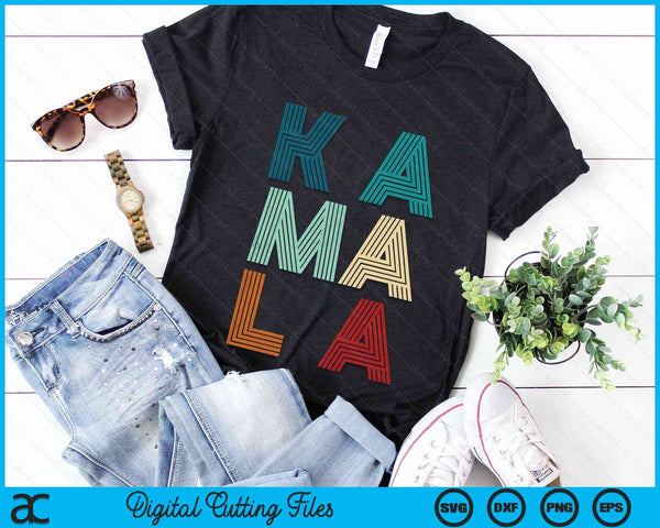 Vintage Kamala Harris 2024 Kamala Multi colors Name SVG PNG Digital Cutting Files