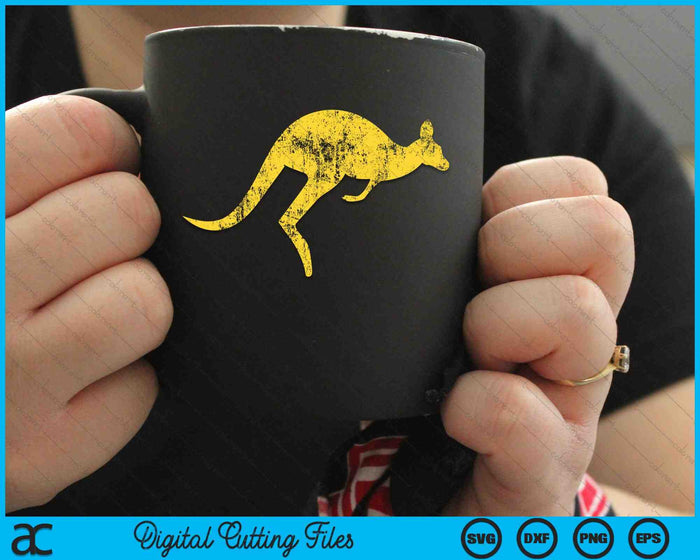 Australia Aussie Roo Canguro SVG PNG Archivos de corte digital