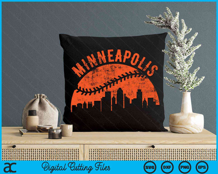 Vintage Minneapolis Baseball SVG PNG Digital Cutting Files