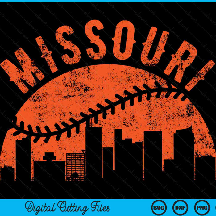 Vintage Missouri Baseball SVG PNG Digital Cutting Files