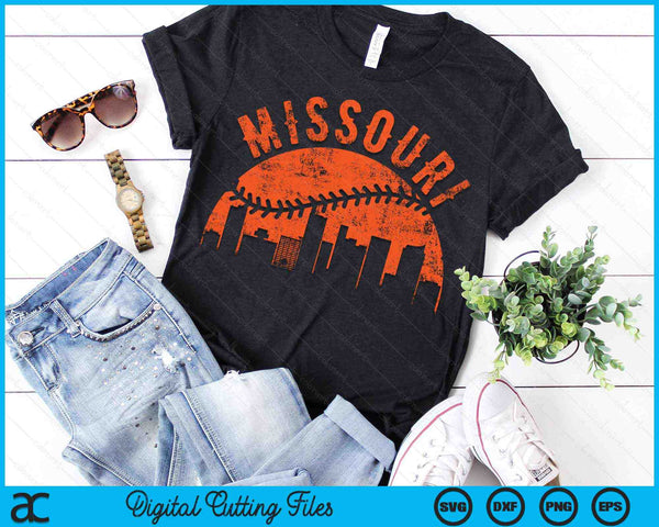 Vintage Missouri Baseball SVG PNG Digital Cutting Files